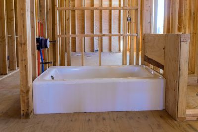 New Bathtub in Place